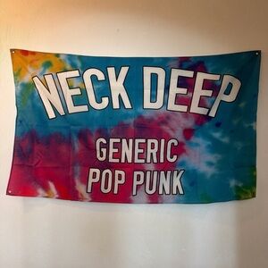 Neck Deep poppunk band Wall Banner